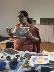 Mithila workshop by Moti Karn, Mithia workshop, madhubani painting, national award winning artist, painting, art, paramparik karigar