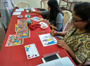 Pattachitra Workshop, Mumbai workshop, paramparik karigar